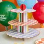 Colourful Party Three Tier Cake Stand, thumbnail 3 of 3