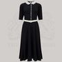 Lace Collar Dress Authentic Vintage 1940s Style, thumbnail 3 of 4