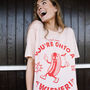 You’re Onto A Wiener Women’s Hot Dog Graphic T Shirt, thumbnail 2 of 3