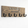 Large Personalised Walkie's Dog Lead Hook Organiser, thumbnail 1 of 12