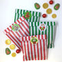 Fill Your Own Advent Stripy Bags, Stickers And Sweets, thumbnail 1 of 7