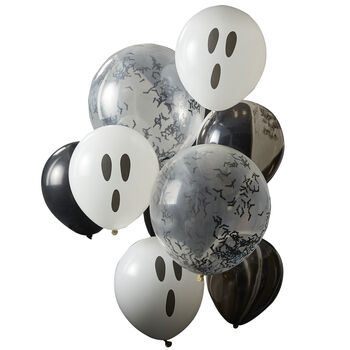 Ghost, Confetti Bats, Marble Halloween Balloon Cluster, 2 of 3
