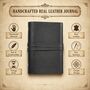Handmade Vintage Leather Journal With Lock For Writing, thumbnail 5 of 12