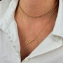 Scorpio Gold Plated Zodiac Star Sign Statement Necklace, thumbnail 2 of 5