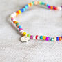 Multi Coloured Beaded Necklace, thumbnail 9 of 11
