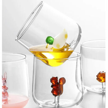 Cute 3D Animal Drinking Glass, 4 of 8