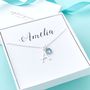 Personalised Initial And Birthstone Necklace, thumbnail 1 of 6