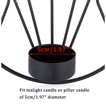 Set Of Two Wall Candle Holders Candelabra Tealight, 3 of 12