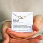 Friend Necklace – Gift For Best Friend, Meaningful Jewellery For Her, Thoughtful Birthday Gift, Long Distance Friendship Present, thumbnail 1 of 7