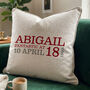 Personalised 18th Birthday Cushion, thumbnail 1 of 8