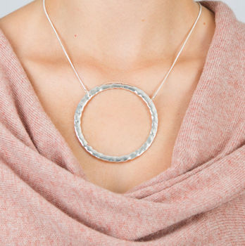 Dramatic Large Circle Necklace, 2 of 6