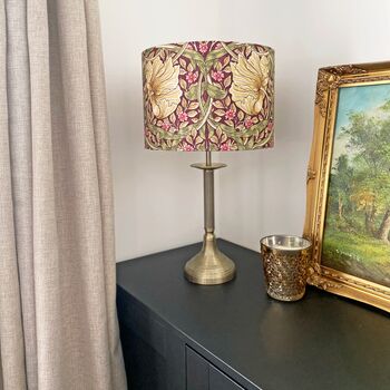 Aubergine Olive Morris Pimpernel Lampshade Three Sizes, 3 of 3