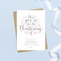 Personalised Floral Christening Invitation, thumbnail 1 of 5