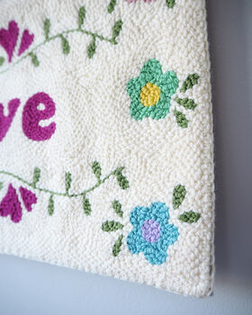 Floral Personalised Wall Hanging For Baby's Nursery, 5 of 6