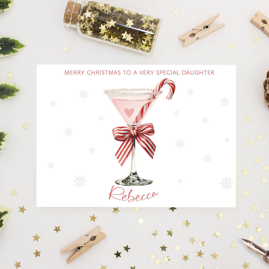 Personalised Christmas Card For A Daughter