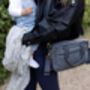 Quilted Changing Stroller Bag Slate/Wildflower, thumbnail 2 of 11