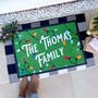 Personalised Christmas Lights Family Doormat, thumbnail 1 of 5