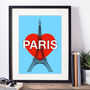 I Love Paris Art Print, thumbnail 1 of 3