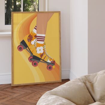 Retro Rollerblades Print, 5 of 5