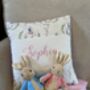 Peter Rabbit© Name And Date Cushion, thumbnail 2 of 3