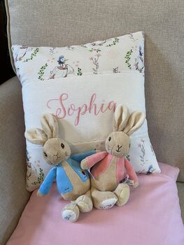 Peter Rabbit© Name And Date Cushion, 2 of 3