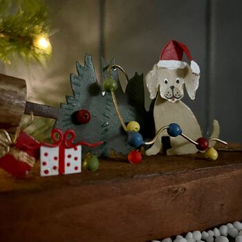 Xmas Dog Chaos Christmas Decoration, 3 of 3