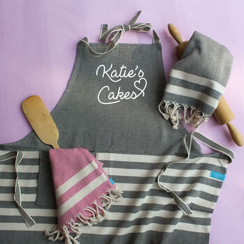 Personalised Apron, Hand Towel, Retirement Gift, 3 of 11