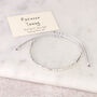 Sterling Silver 'Forever Young' Morse Code Bracelet, thumbnail 1 of 6