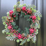 Traditional Christmas Berry Door Wreath, thumbnail 1 of 6