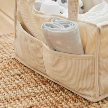 Personalised Cream Nappy Caddy, 3 of 4