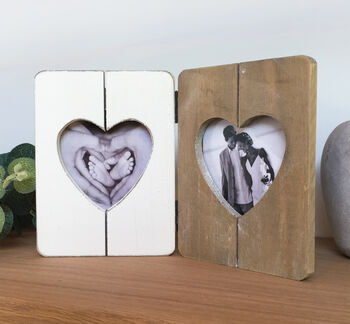Heart Folding Picture Double Photo Frame, 2 of 5