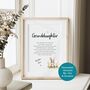 Personalised Granddaughter Poem Print For Any Occasion, thumbnail 6 of 6