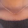 Single Crystal Minimalist Choker Dainty Necklace, thumbnail 7 of 7