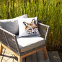 Inky Fox Outdoor Cushion For Garden Furniture, thumbnail 5 of 9