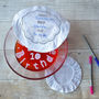 Set Of Three Write On Wash Out Cotton Bowl Covers, thumbnail 2 of 5