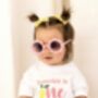 First Birthday Embroidered Lemon Personalised T Shirt, thumbnail 4 of 6