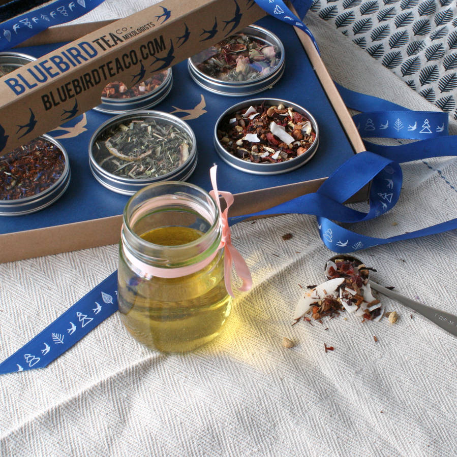 botanical infusion gift set for gin and vodka by bluebird tea co