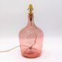 Recycled Glass Bottle Lamp | 36cm | Seven Colours, thumbnail 5 of 12