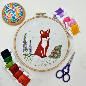 Fox Cub Embroidery Kit, 2 of 7