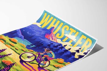 Whistler Bike Park Mountain Biking Art Print, 2 of 7