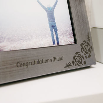 Personalised Rose Photo Frame, 2 of 5