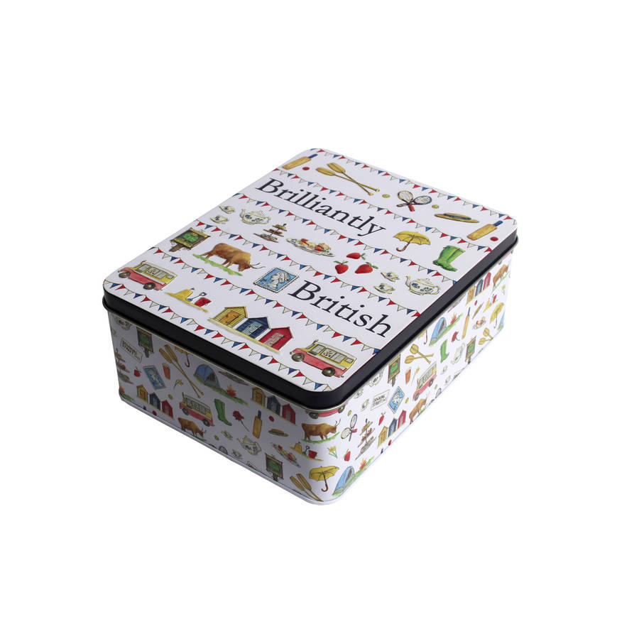 brilliantly british biscuit tin by milly green | notonthehighstreet.com