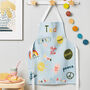 Children's Personalised Badge Style Print Apron, thumbnail 1 of 4