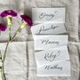 Vellum Calligraphy Place Cards, thumbnail 1 of 5