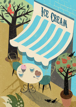 Ice Cream Greetings Card, 3 of 3