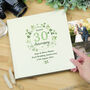 Personalised Botanical Anniversary Photo Album, thumbnail 6 of 6