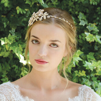 Silver Or Gold Plated Boho Fairytale Bridal Headband, 9 of 12
