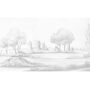 Hand Drawn English Forest Wall Three, thumbnail 2 of 3