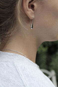 Silver Raindrop Earrings, 4 of 7