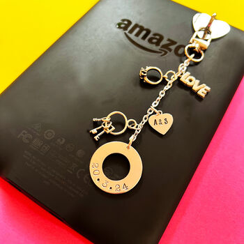 Wedding Anniversary Charm Accessory For Kindle, E Reader, Laptop And iPad, 9 of 9